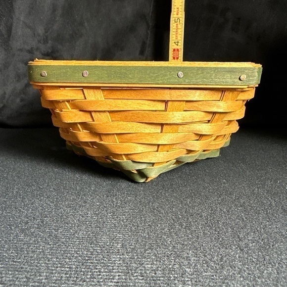 Longaberger St‎ Patricks lucky twist basket protector liner lid Shamrock knob - Picture 10 of 14